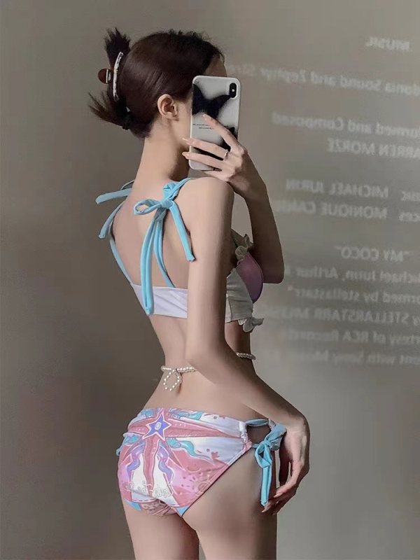 Едночастов бански за жени, подплатен бюст, без ръкави, 80% найлонова материя, тегло на тъканта 300 g, подплата полиестер с 20% спандекс, дизайн вдъхновен от русалка.