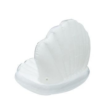 Надуваема плаваща лежанка Shell, перлено бяла PVC конструкция, с дръжка — Материал: екологично чист PVC; Марка: SUNHINE; Авторизирани частни марки: Да; Категория: Други