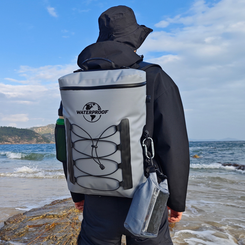 Kültéri vízálló hátizsák, 25L, PVC, XIBO, Uniszex