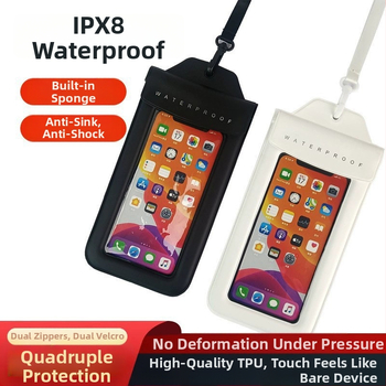 IPX8 vodootporna torbica za telefon za outdoor ronjenje, otporna na udarce s TPU pjenom