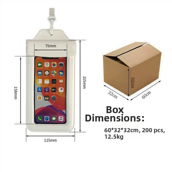 IPX8 vodootporna torbica za telefon za outdoor ronjenje, otporna na udarce s TPU pjenom