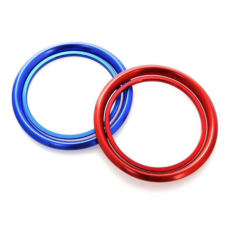 Légkimeneti gyűrű autóhoz — alumínium ötvözet, Modell 0005, Személyre szabható, Nyomtatott logóval