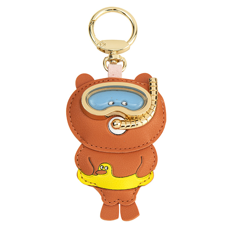 Breloc din piele Octopus – desen animat cu animal marin, stil drăguț, IP autorizat Octopus