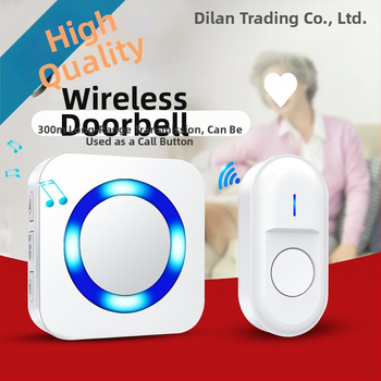 Senzorový domový zvonček, nabíjateľný, 55 melódií, pre domáce použitie