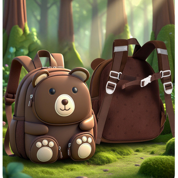 Óvodai hátizsák 3D dizájn, diving cloth anyag, légáteresztő, ultra könnyű, 3–6 éveseknek