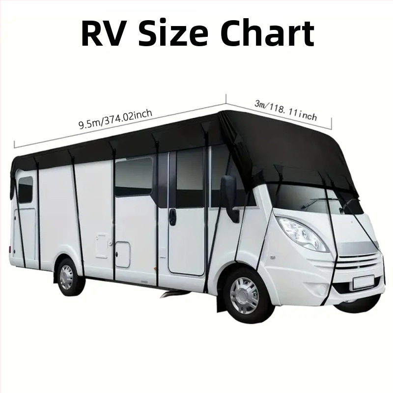 Pokrov za RV od 210D Oxford platna – vodootporan, otporan na prašinu, zaštita od sunca za kamp-kućicu i prikolicu