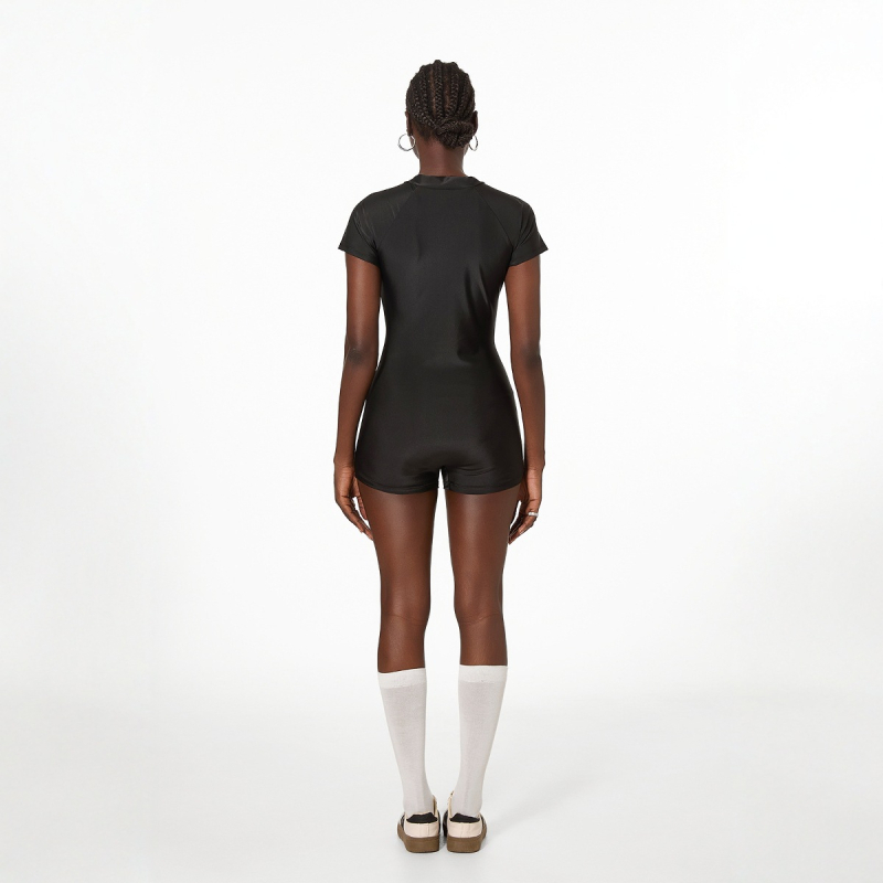 Női egyrészes úszóruha, professzionális sportos stílus, cipzárral, melltámasz nélküli, gyorsan száradó anyag, magas rugalmasság, konzervat mintázat