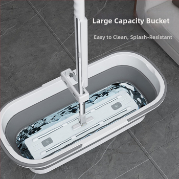 Skladací set mopu a vedra, nosnosť >10 kg, dehydratácia 50–60%, odolnosť voči korózii úrovne 10, 40–60% virgin plastu