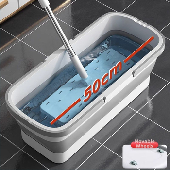 Skladací set mopu a vedra, nosnosť >10 kg, dehydratácia 50–60%, odolnosť voči korózii úrovne 10, 40–60% virgin plastu