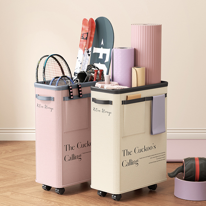 Görgős jóga matrac tároló – összecsukható textil tároló, 40–50 L, modell G16, hordozható