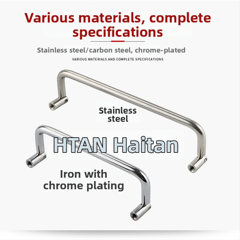 Drška za vrata ormara od nehrđajućeg čelika LS509, U‑oblik sklopiva s obje strane, unutarnji navoj 90°, kromirana