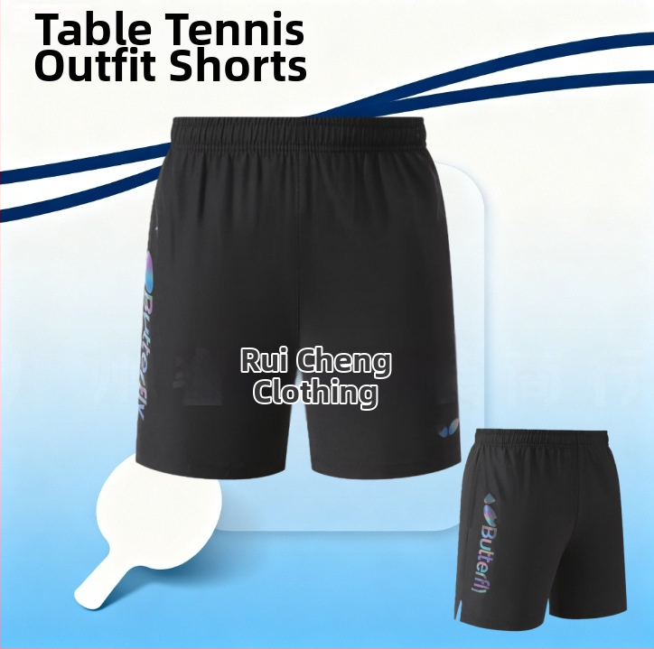 Športové šortky na stolný tenis na beh – unisex, celoročné, štvorcestná pružnosť, rýchloschnúci polyester 100%