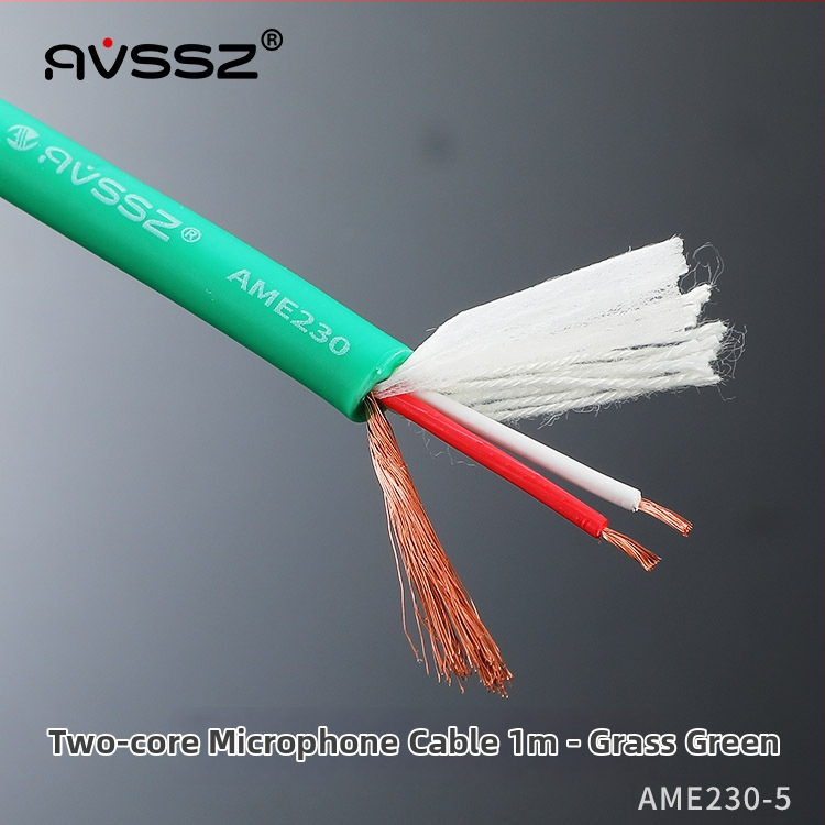 AVSSZ Mikrofónový kábel, pružná PVC plášť, RoHS certifikovaný, pre audio a video