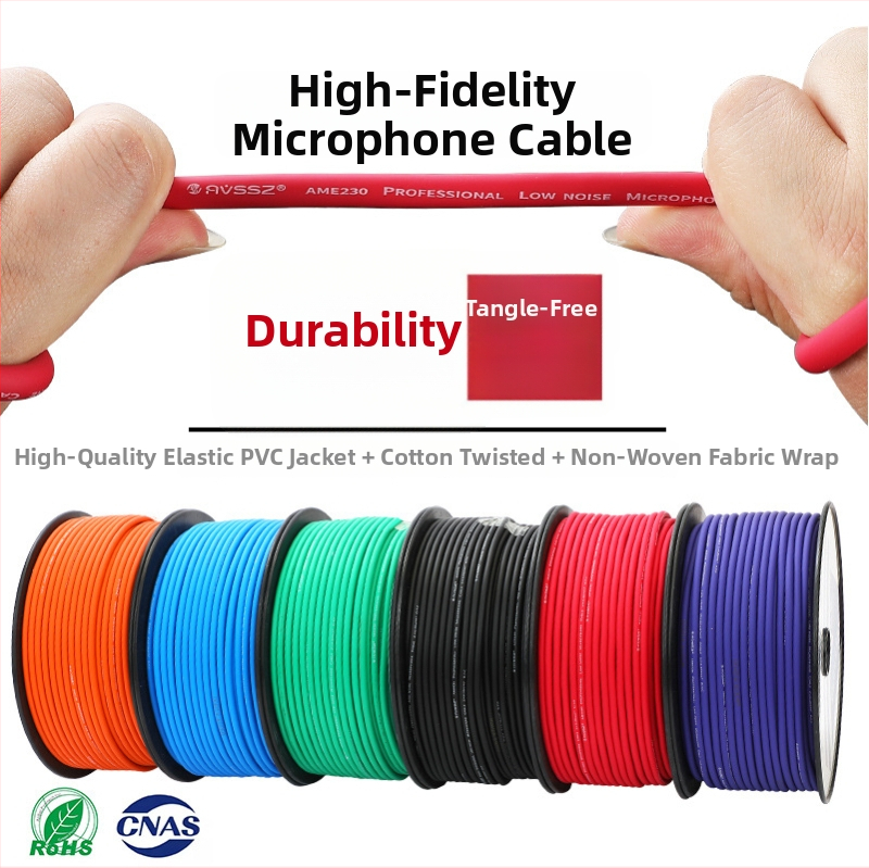 AVSSZ Mikrofónový kábel, pružná PVC plášť, RoHS certifikovaný, pre audio a video