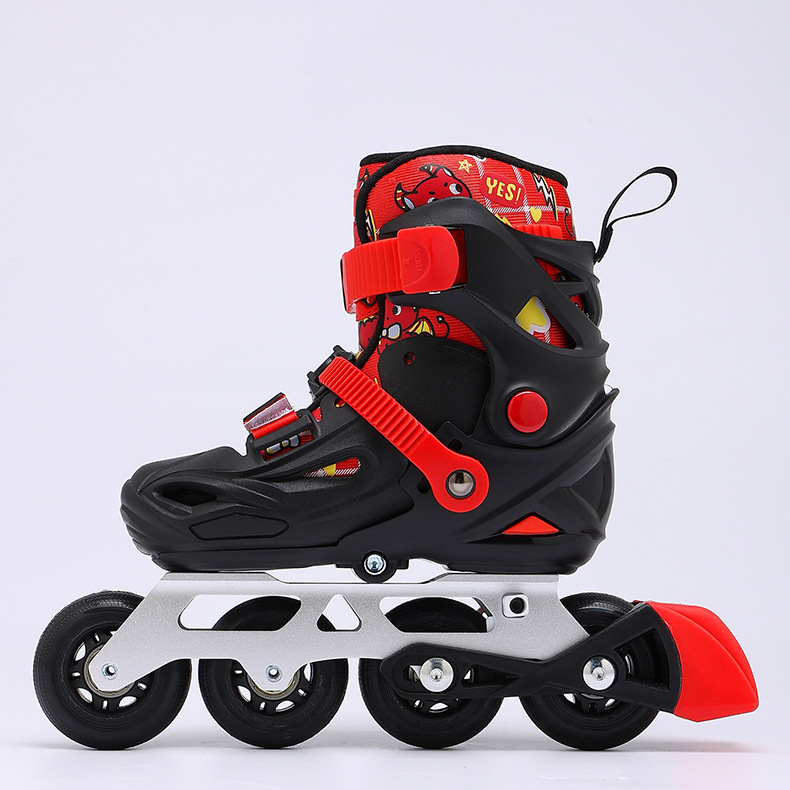Dječje inline rolke za početnike - prilagodljive, s zaključavajućim kotačima, PVC gornji materijal, PU kotači