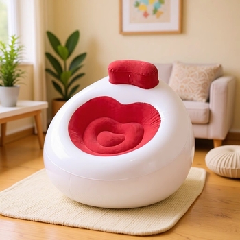 Canapea gonflabilă în formă de inimă pentru exterior – PVC ecologic; Brand Nothing; Brand privat autorizat: Da