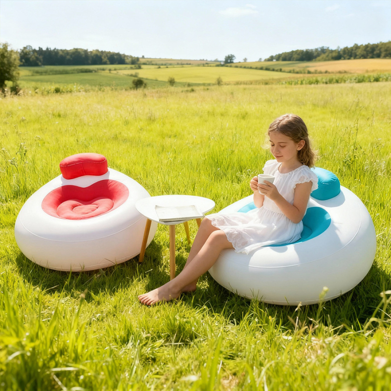 Canapea gonflabilă în formă de inimă pentru exterior – PVC ecologic; Brand Nothing; Brand privat autorizat: Da