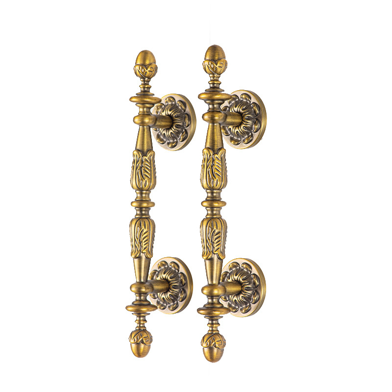 Szekrényajtó kilincs - sárgaréz, elektroplatírozott felülettel, Douglas márka, szekrényajtókhoz