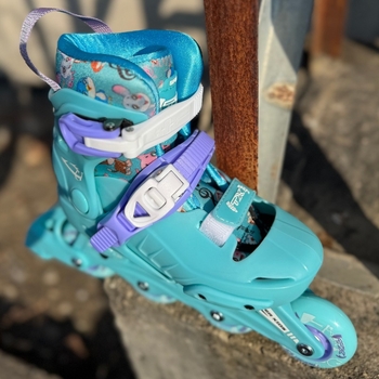 TX inline skates za djecu, gornji materijal PU+Mesh, potplat PP, kotači u jednom redu, gumeni kotači