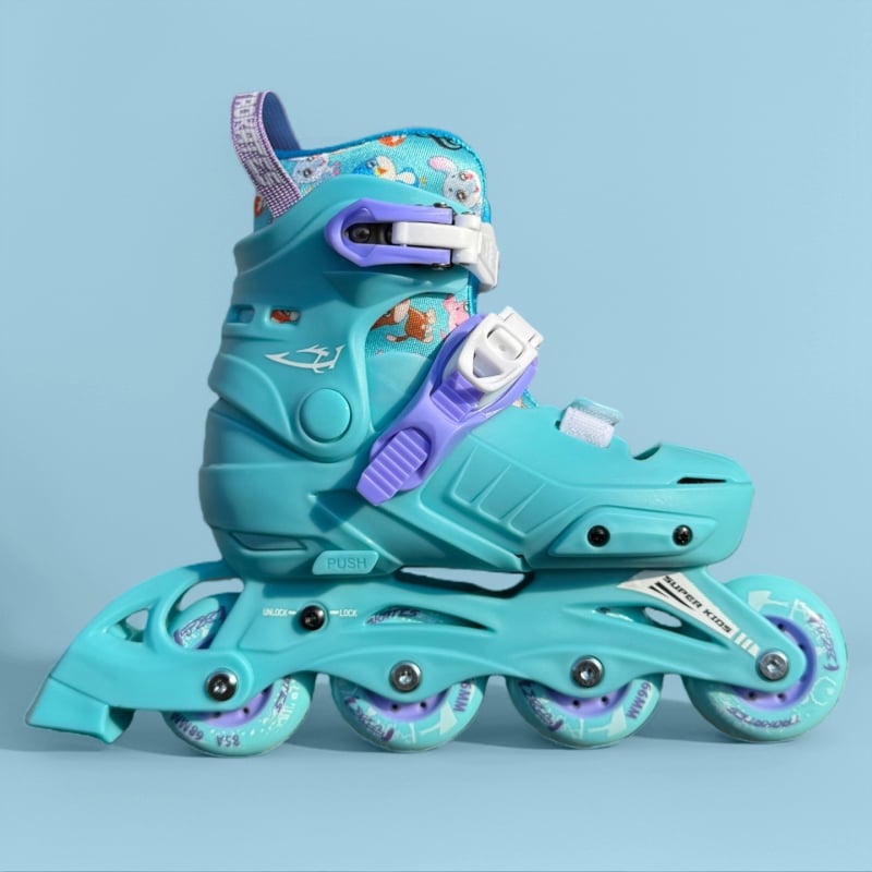 TX inline skates za djecu, gornji materijal PU+Mesh, potplat PP, kotači u jednom redu, gumeni kotači