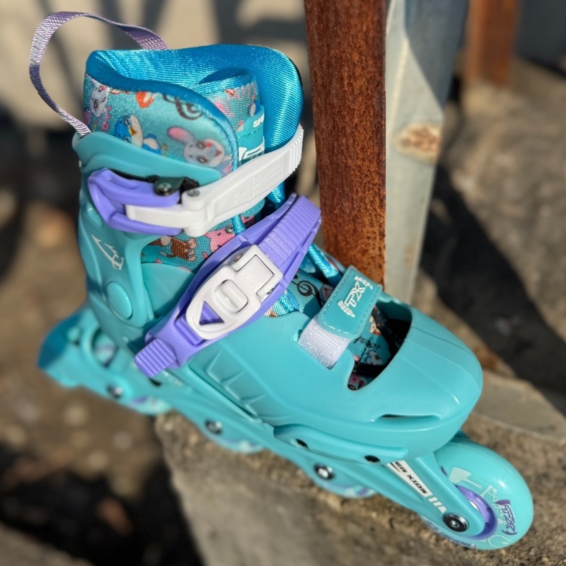 TX inline skates za djecu, gornji materijal PU+Mesh, potplat PP, kotači u jednom redu, gumeni kotači