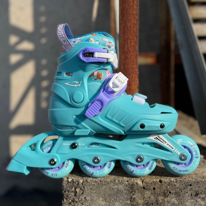 TX inline skates za djecu, gornji materijal PU+Mesh, potplat PP, kotači u jednom redu, gumeni kotači