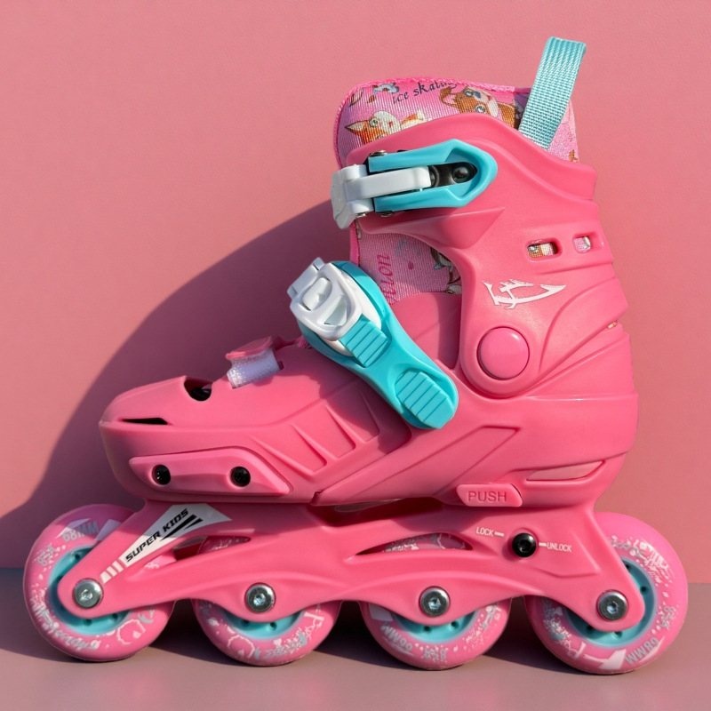 TX inline skates za djecu, gornji materijal PU+Mesh, potplat PP, kotači u jednom redu, gumeni kotači