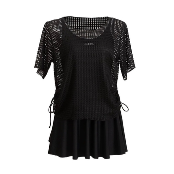 Costum de baie întreg pentru femei, cu bureți la bust, spate decupat, material poliester, căptușit poliester