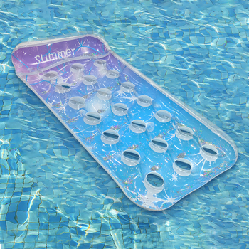 Fengrui saltea gonflabilă de piscină pentru adulți, cu suport pentru gât și design gradient cu paiete PVC