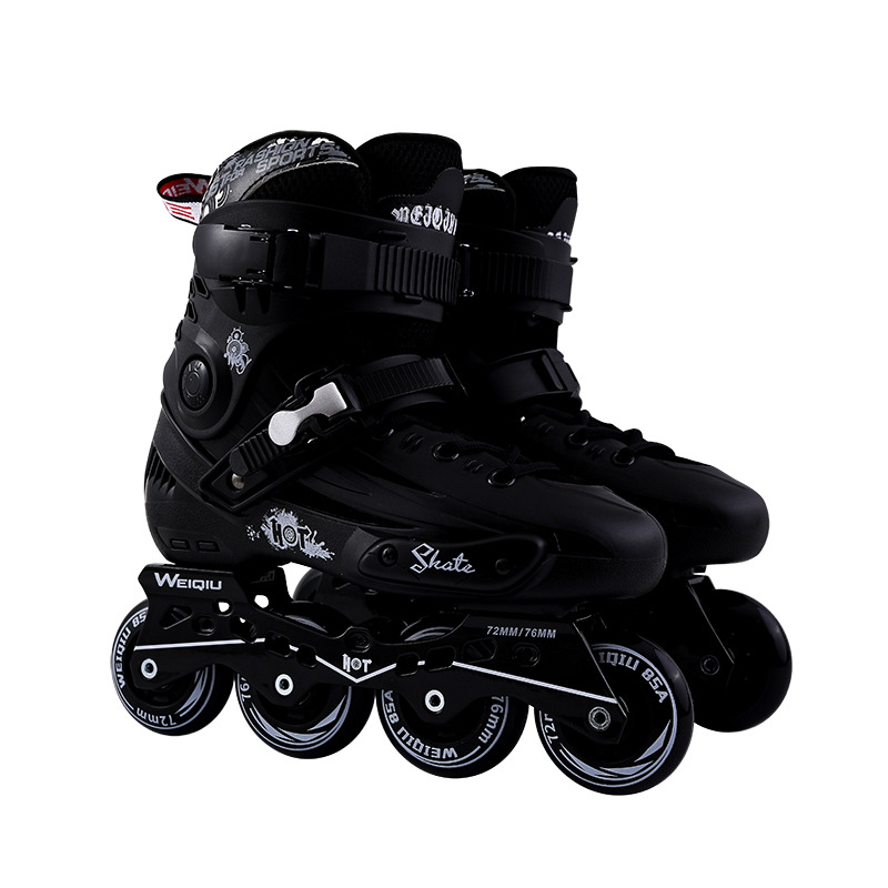 Role skate – unisex, partea superioară PP, roți PU, talpă din aliaj, un singur rând de roți