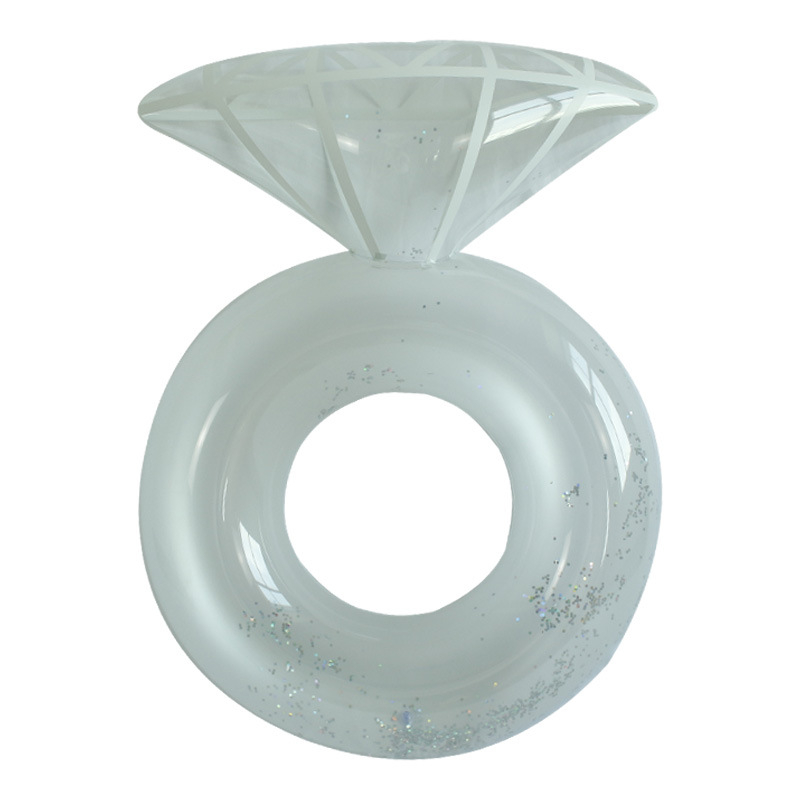 Inel gonflabil de înot pentru adulți, cu design din paiete diamant, pentru piscină și sporturi acvatice (Material: PVC ecologic; Brand: YUCALO; Categorie produs: Alte; Zonă principală de piață: Alte)