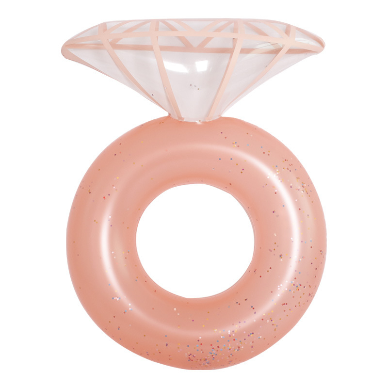 Inel gonflabil de înot pentru adulți, cu design din paiete diamant, pentru piscină și sporturi acvatice (Material: PVC ecologic; Brand: YUCALO; Categorie produs: Alte; Zonă principală de piață: Alte)