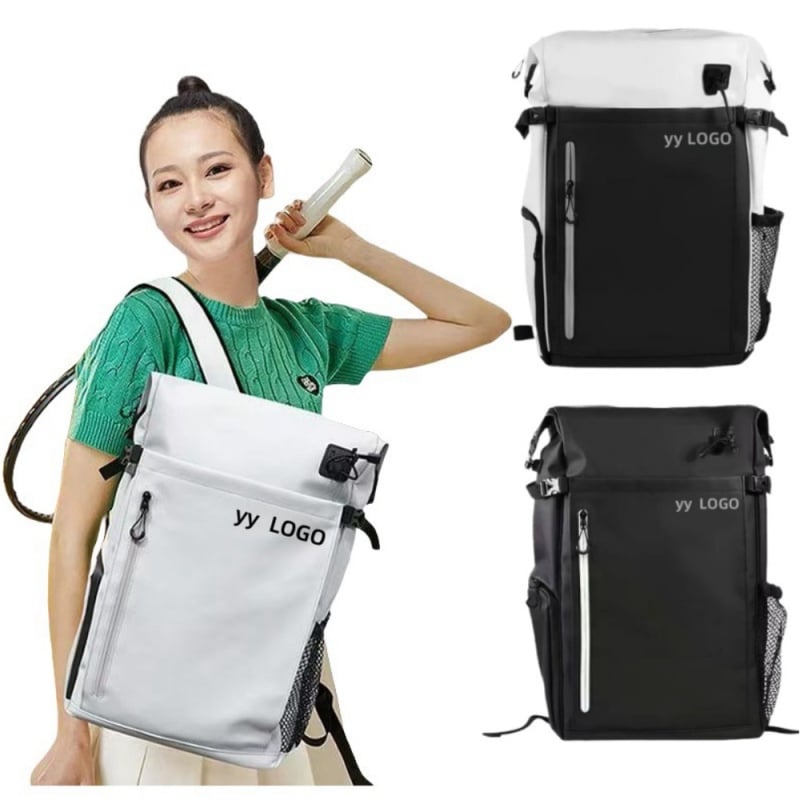 Geantă pentru badminton/tenis, stil rucsac, din Oxford, impermeabilă, cu imprimare a logo-ului, pentru adulți