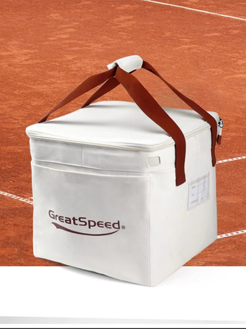 GREATSPEED Чанта за тенис топки с тръбовиден дизайн и изолация, голям капацитет, преносима