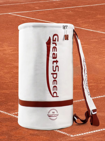 GREATSPEED Чанта за тенис топки с тръбовиден дизайн и изолация, голям капацитет, преносима