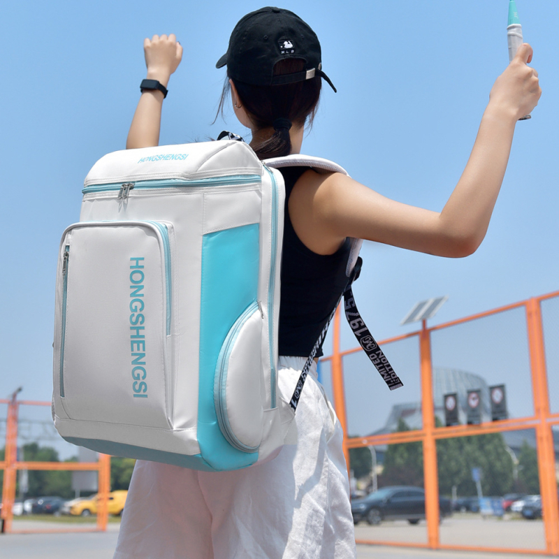 Unisex sportski ruksak velikog kapaciteta za tenis i badminton, višenamjenski školski ruksak, urban minimalističkog stila