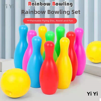 Set na bowling pre deti - vnútorné/vonkajšie použitie, rodičovsko-detský šport, detská hračka