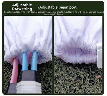 Taška na tenisovú raketu so šnúrkou na zatváranie, cez rameno, veľká kapacita, potlač