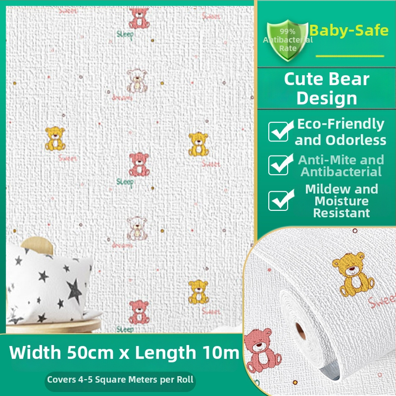 Zidna naljepnica s teksturom platna, samoljepljiva, vodootporna i otporna na vlagu, dekorativni zidni naljepnica; materijal: Xpe pjena; uzorci: jednobojni, oblaci, zvjezdano nebo; 1 komad; pogodno za ured i stambene prostore; moderan ravni stil