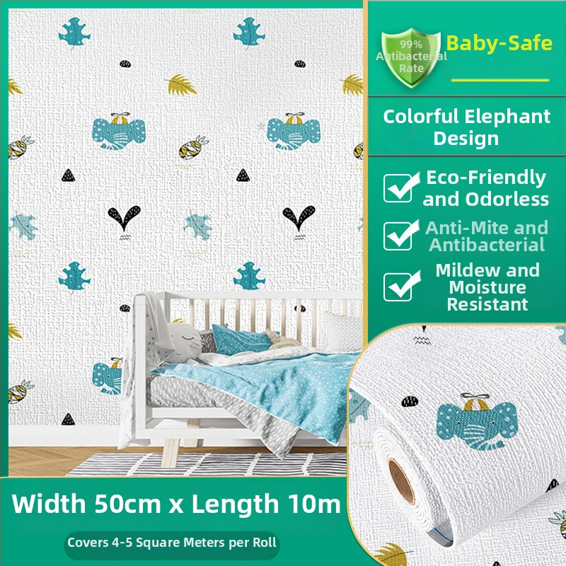 Zidna naljepnica s teksturom platna, samoljepljiva, vodootporna i otporna na vlagu, dekorativni zidni naljepnica; materijal: Xpe pjena; uzorci: jednobojni, oblaci, zvjezdano nebo; 1 komad; pogodno za ured i stambene prostore; moderan ravni stil