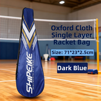 Torba za badminton s jednom naramenicom, unisex, jednoslojna torba za 1–2 reketa, Oxford tkanina