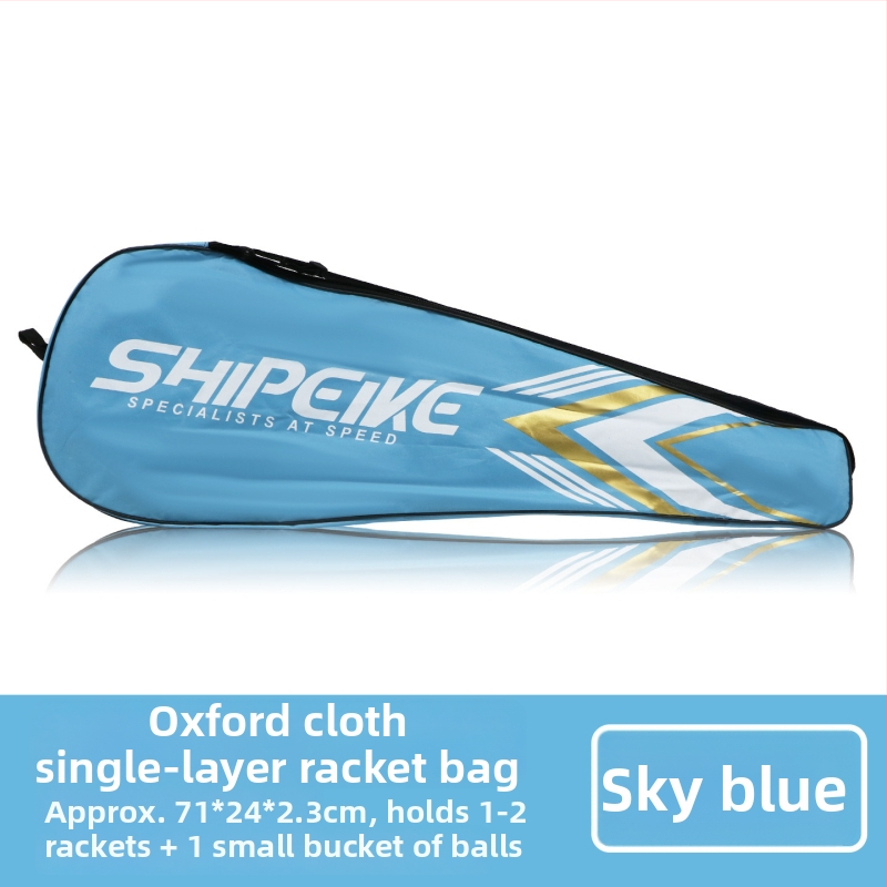 Torba za badminton s jednom naramenicom, unisex, jednoslojna torba za 1–2 reketa, Oxford tkanina