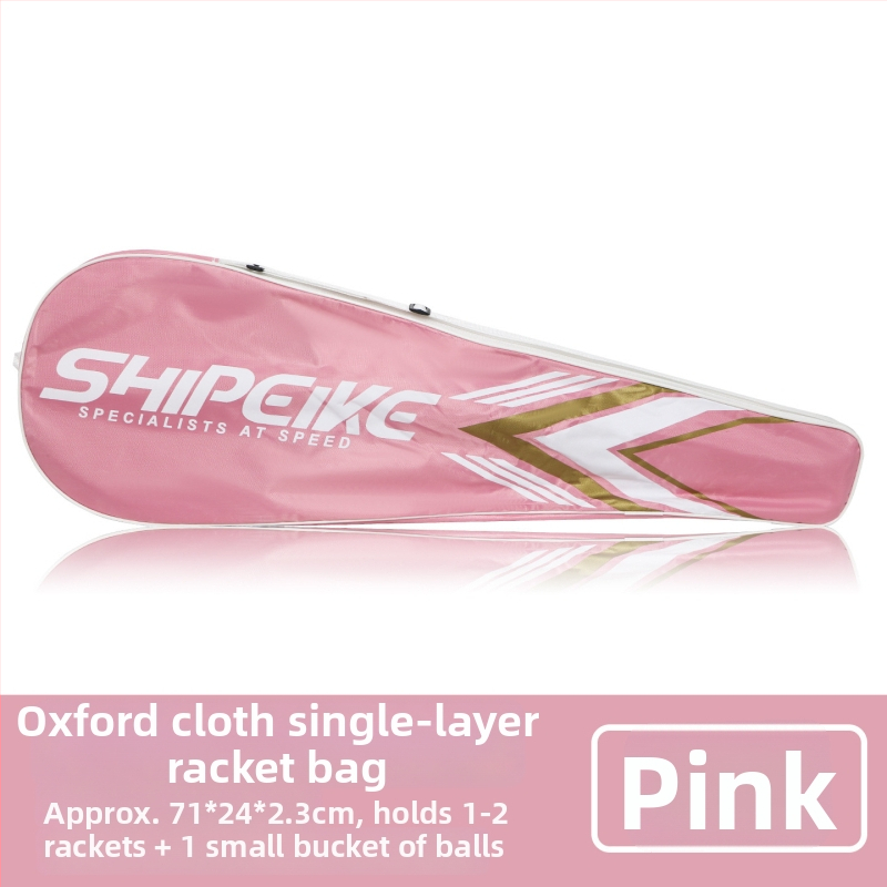 Torba za badminton s jednom naramenicom, unisex, jednoslojna torba za 1–2 reketa, Oxford tkanina