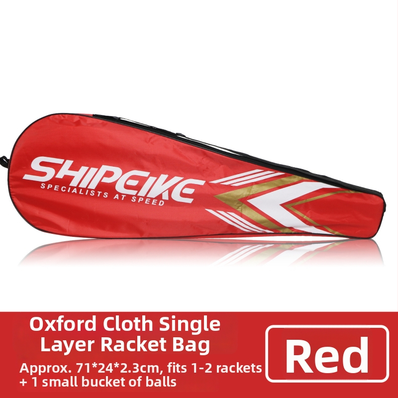 Torba za badminton s jednom naramenicom, unisex, jednoslojna torba za 1–2 reketa, Oxford tkanina