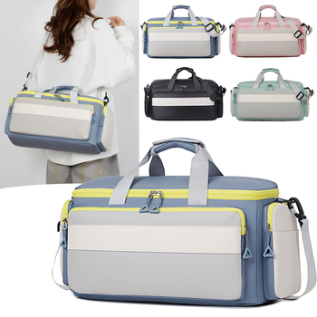 Nylon sport utazótáska cipőrekesszel és pamut béléssel, uniszex, ideális tenisze és tollaslabda felszereléséhez