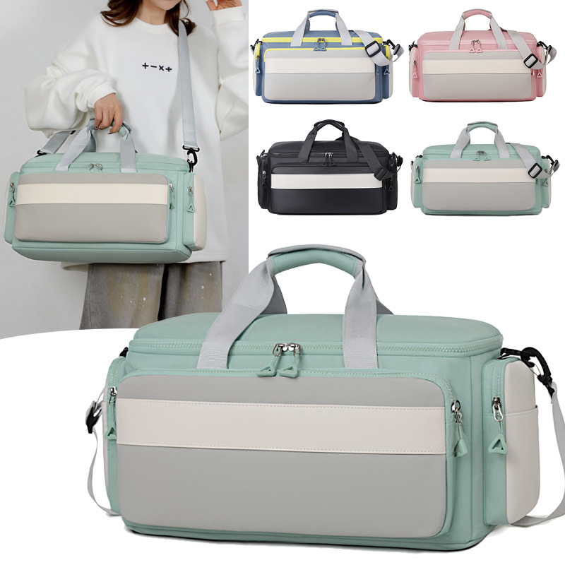 Nylon sport utazótáska cipőrekesszel és pamut béléssel, uniszex, ideális tenisze és tollaslabda felszereléséhez