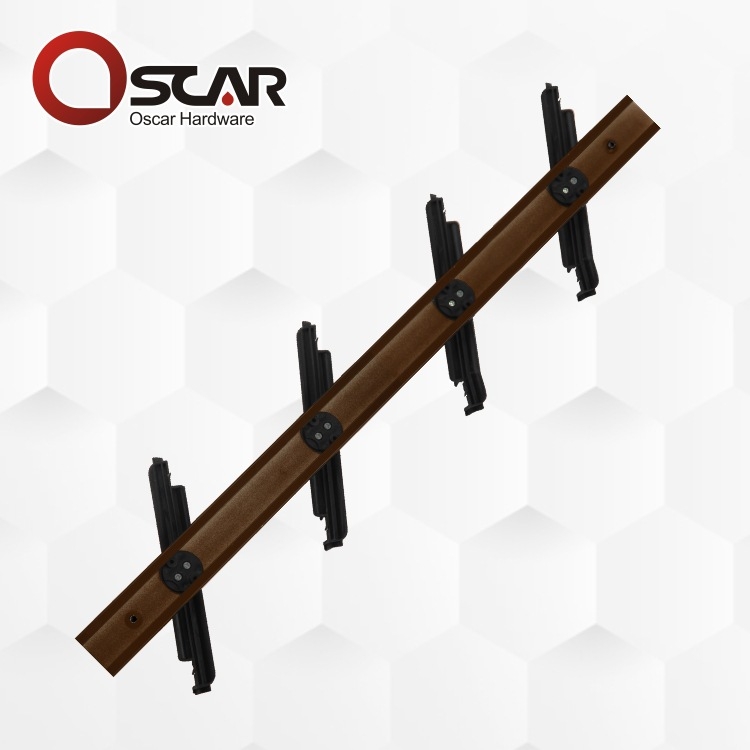 Alumínium ötvözetes rolótartó – kézi működtetésű üveg rolókhoz, fürdőszoba és erkély, ablakkeret alumínium-plasztik, modern minimalista stílus