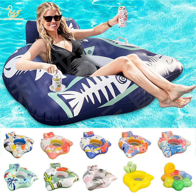 Naduvljiva ležaljka za bazen donut oblik – PVC, LCWJ marka, model LCDJZ003