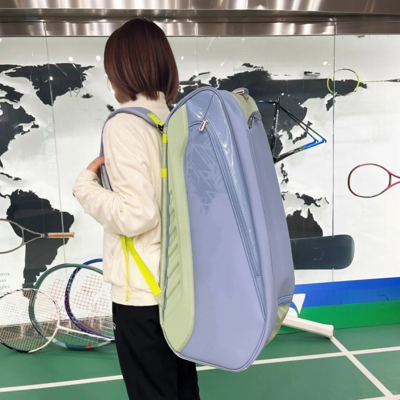 Ruksak za badminton/tenis s velikim kapacitetom i zasebnim pretincem za tenisice, PU materijal, vodootporna tkanina