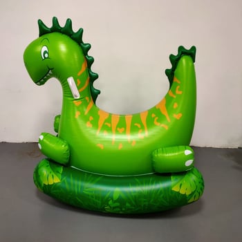 Naduvani ljuljački stol s jednorogom i naduvani dinosaurus-vozić za djecu – PVC, Strong Exhibition